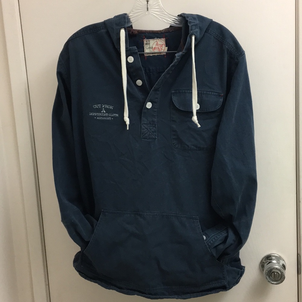 blue Altamont pull over w/ hood (L)